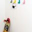 TOK aluminium wall hook in Matt White, Matt Black, Moss Grey, Yellow, Pink or Blue Turquoise.
