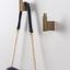 ARPA zamak wall hook in Stainless Steel Look, Brushed Black, Brushed Dark Brass or Rustic Brass.