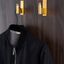 ARPA PLATE aluminium wall hook in Stainless Steel Look, Brushed Black, Brushed Dark Brass or Rustic Brass.