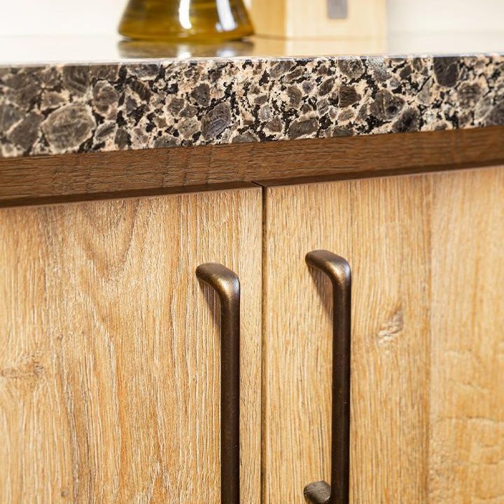 REDO zamak cup handle with rounded edges for cabinets and drawers