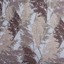 ALESSIO made-to-measure jacquard curtain with shimmering botanical leaf pattern in gold and elegant grey tones