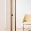 DUO BIG BBS aluminium and wood pull handle with a minimalist square profile on a contemporary door.