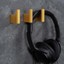 GRAF aluminium wall hook in Stainless Steel Look, Brushed Black or Brushed Dark Brass with textured surface.