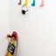 TOK aluminium wall hook in Matt White, Matt Black, Moss Grey, Yellow, Pink or Blue Turquoise.