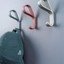 BELT zamak wall hook in Matt White, Matt Black, Moss Grey, Forest Green, Mocca Brown or Volcano Red.
