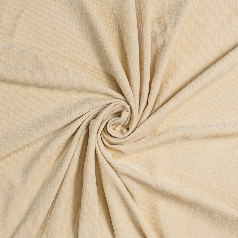 BARRIO moderner Chenillevorhang mit weicher Struktur in Creme, Beige, Grau und Apricot für stilvolle Wohnräume