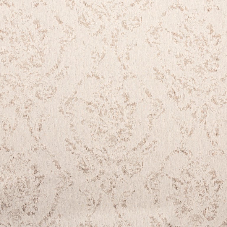 Libra maßgefertigter Vorhang mit neu interpretiertem Barockmuster in Beige, Grau und Türkis