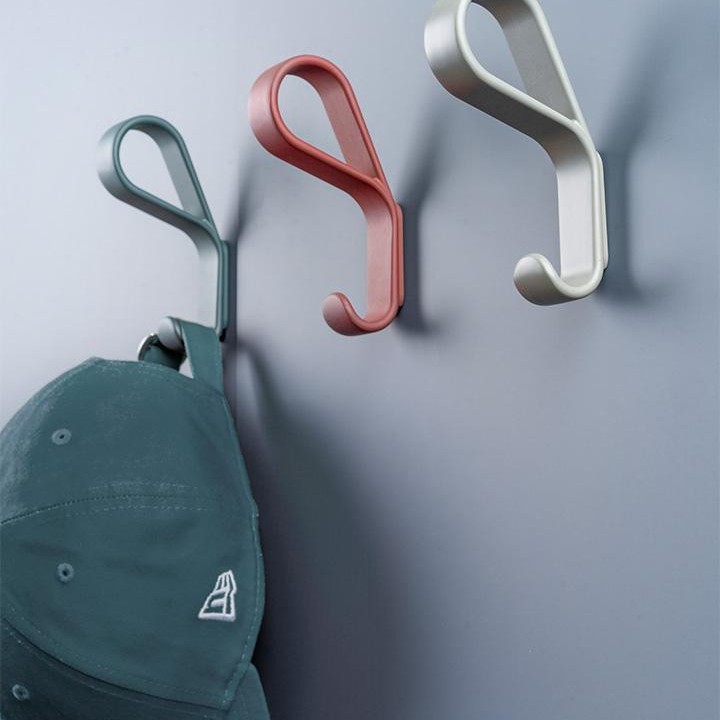 BELT zamak wall hook in Matt White, Matt Black, Moss Grey, Forest Green, Mocca Brown or Volcano Red.